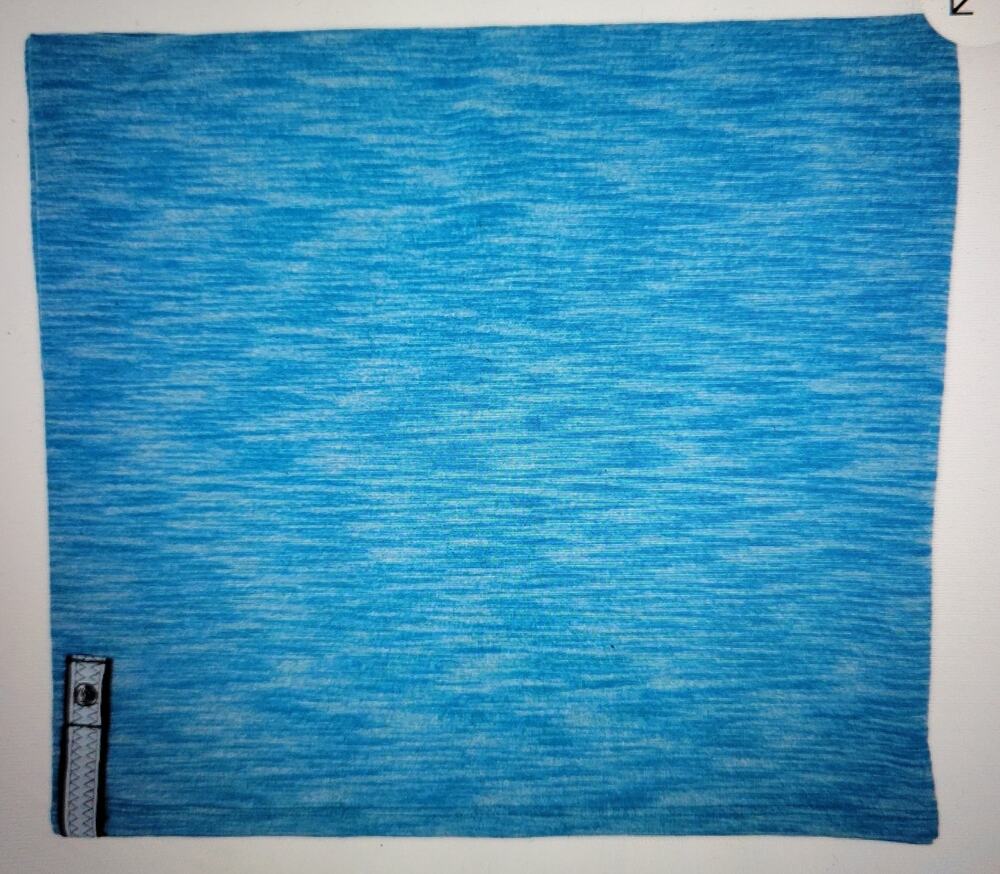 Lululemon Vinyasa Scarf Rulu Heathered Teal Button Snap Wrap One Size Stretch